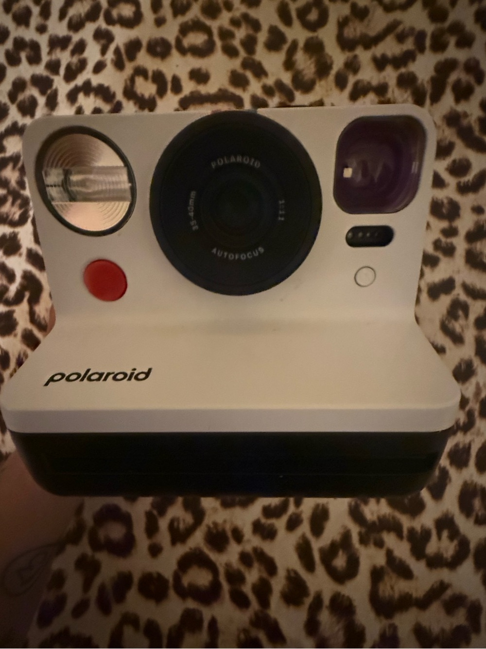 Polaroid White Instant Camera with Rainbow Stripe Accent Generation 2